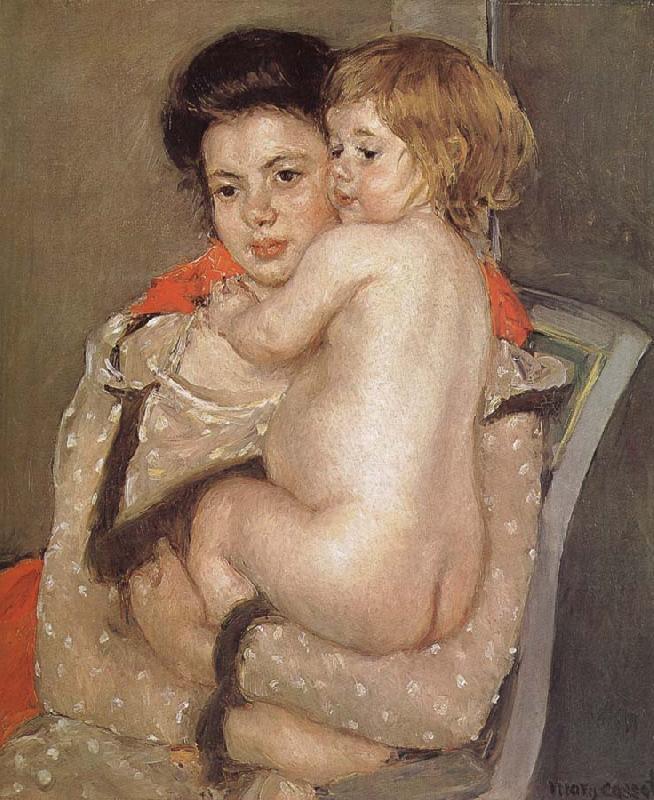Mary Cassatt The girl holding the baby oil painting image